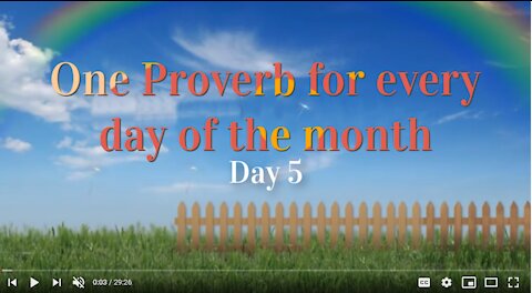 Proverbs Chapter 05