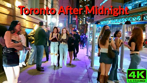 【4K】Saturday Night Taylor Swift & Toronto After Midnight Canada 🇨🇦