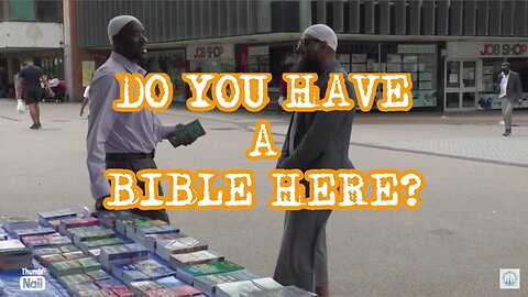Do you have a Bible? Coventry Dawah Stall.