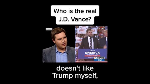 I believe Trump puts people right in front to expose themselves, JD is “Not” who you think he is