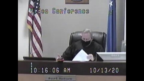 Disgraced Bryce Duckworth Clark County Family Court Judge in the Lovelady matter 10/13/2020