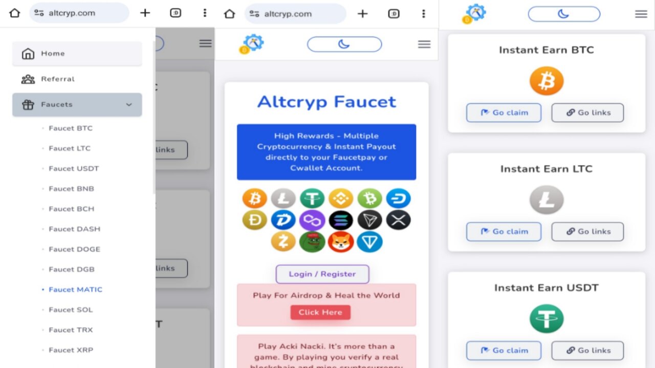 Altcryp Faucet | The Easiest Crypto Faucet Claiming Process EVER! | Crypto Currency Cloud Mining