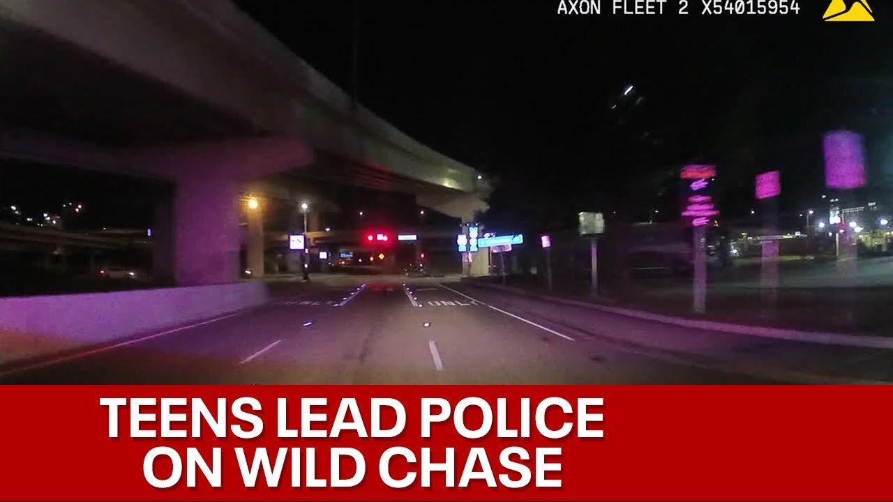Dash cam video shows teens leading police on high-speed chase from Haltom City to Dallas