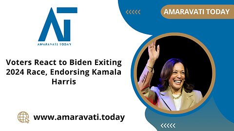 Voters React to Biden Exiting 2024 Race, Endorsing Kamala Harris | Amaravati Today News