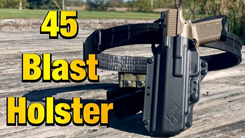 45 Blast Holster For The Canik TP9 Elite Combat With A 45 Blast Compensator