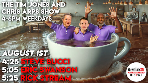 The Tim Jones and Chris Arps Show 08.01.2024 Steve Bucci | Eric Swanson | Rick Stream