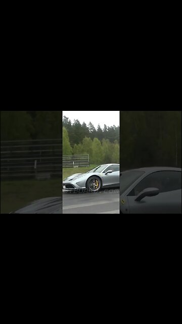 😱 605 HP Ferrari 458 Speciale vs 500 HP Porsche 911 Turbo PDK 997 double street race in beutal enco