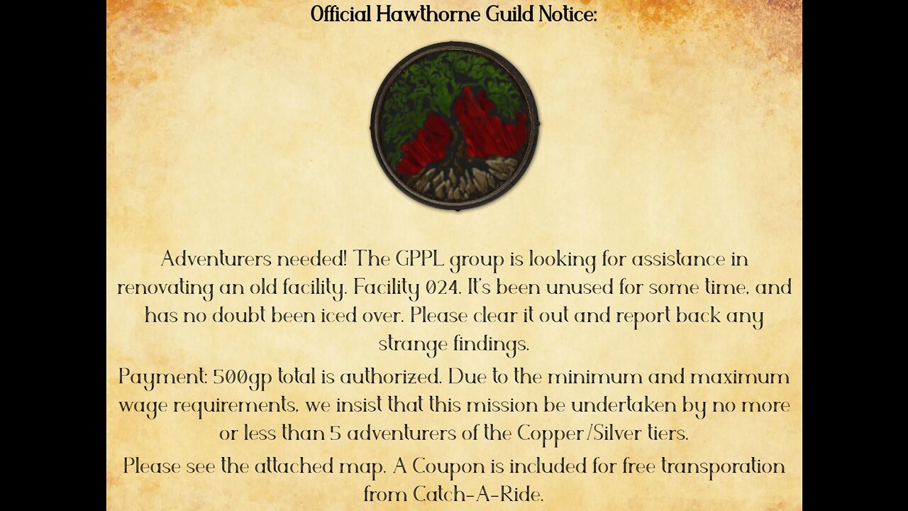One Shot Adventure | Tier 1 | Hawthorne Guild: GPPL 024 pt 2