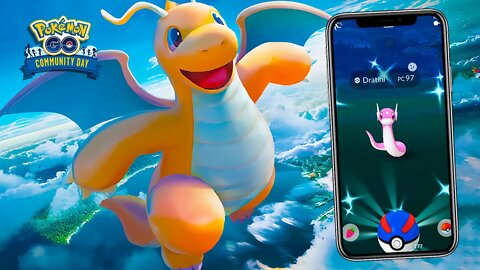 BOMBA!!! Dia da Comunidade CLASSICO do DRATINI! IMPERDÍVEL! DRAGONITE É UM MONSTRO!! Pokémon GO