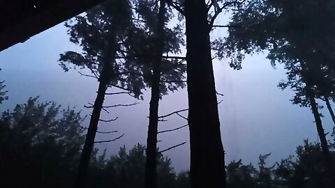 Thunder and lightning in Nova Scotia, Canada.