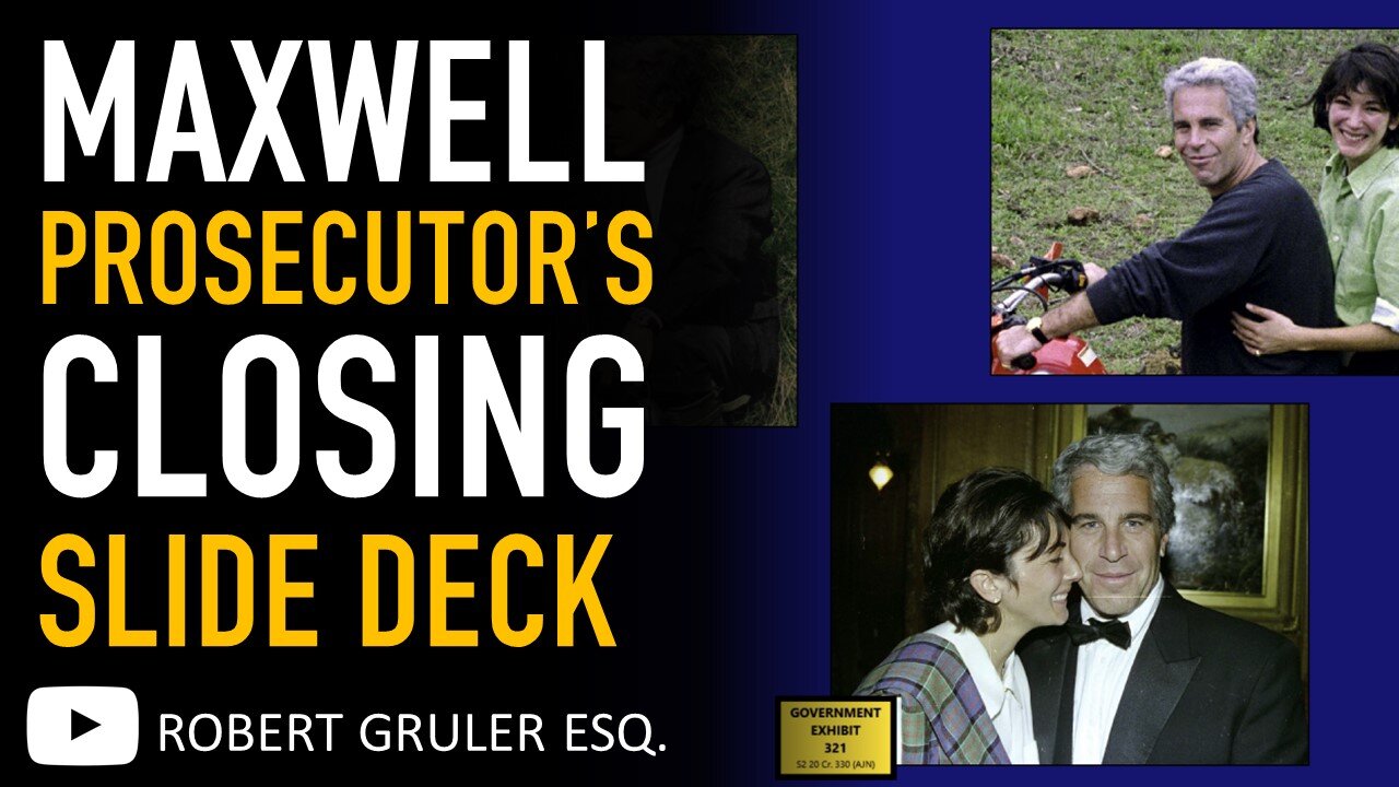 Ghislaine Maxwell Prosecutor Alison Moe Closing Argument Slides