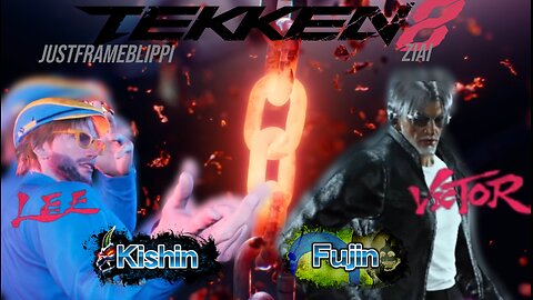 Tekken 8 Ranked - Road to Bushin - JustFrameBlippi (Lee - Kishin) vs ziai (Victor - Fujin)