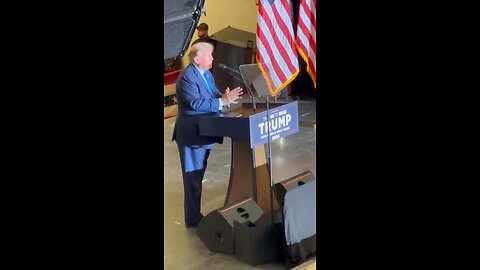 Trump at Steven’s High school