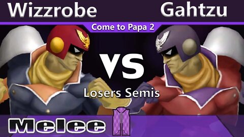 COG|Wizzrobe (C. Falcon) vs. U4X|20GX Gahtzu (C. Falcon) - Melee Losers Semis - CTP2