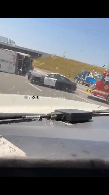 Tractor Trailer Rollover On Highway 401