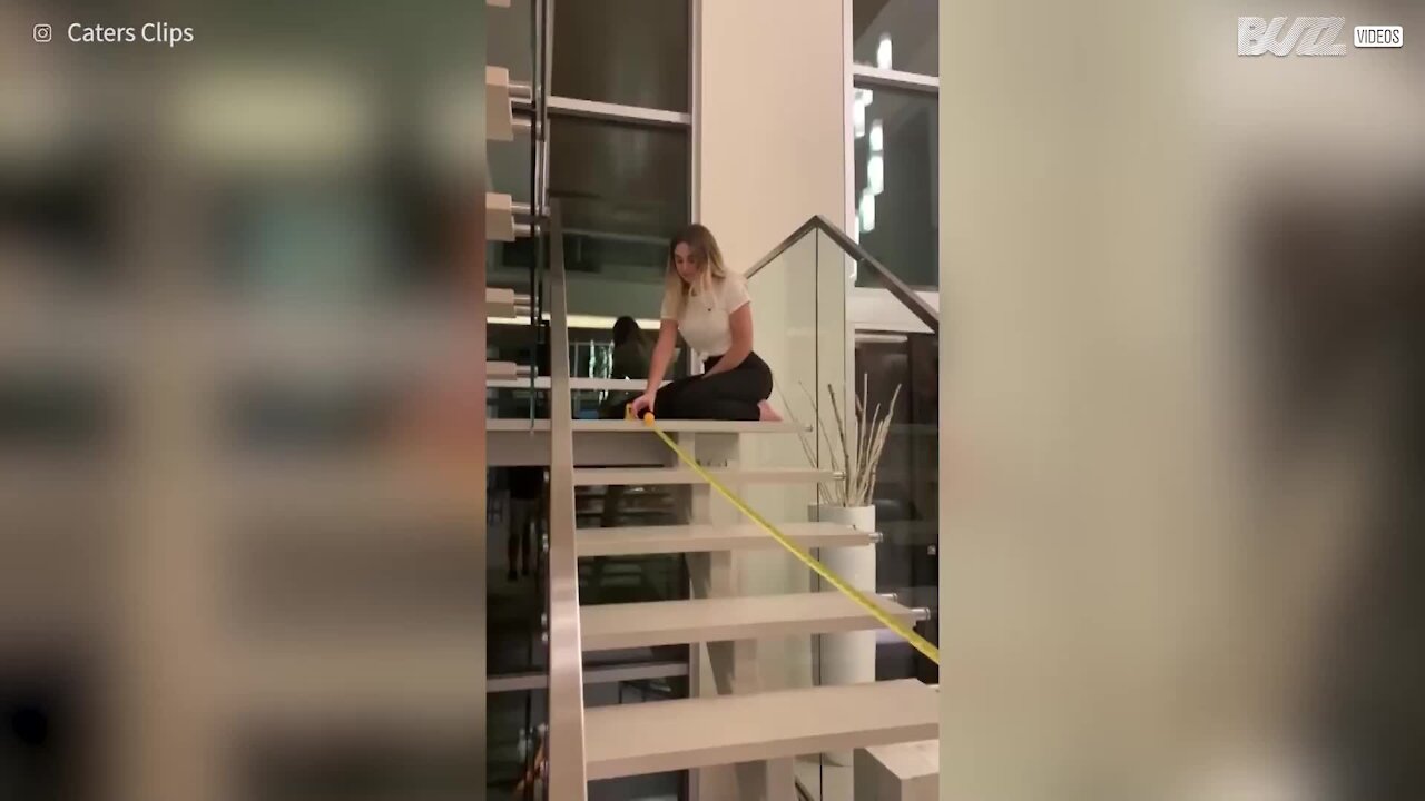 Quarantined youngsters beat boredom with amazing ping-pong ball circuit