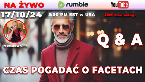 🔴 Live 17/10/24 | Dr Magdalena Gallus | Q & A CZAS POGADAĆ O FACETACH