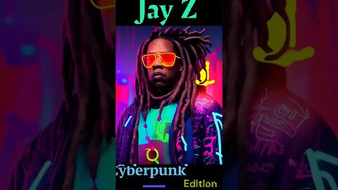Jay Z Cyberpunk Edition #jayz #music #shorts