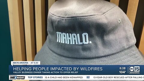 Phoenix's 'Mahalo Made' Hawaiian shave ice is donating 100% of apparel proceeds to Maui victims