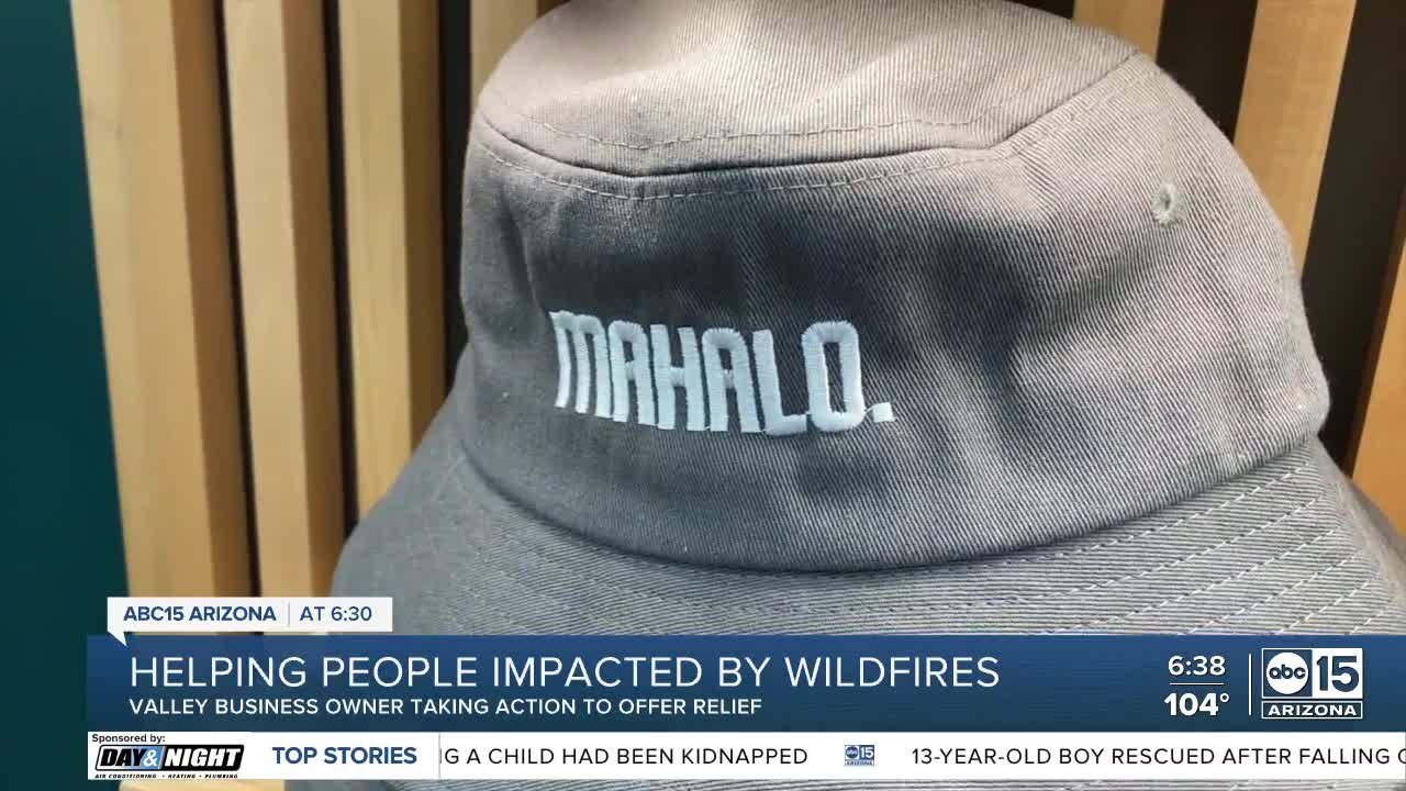 Phoenix's 'Mahalo Made' Hawaiian shave ice is donating 100% of apparel proceeds to Maui victims
