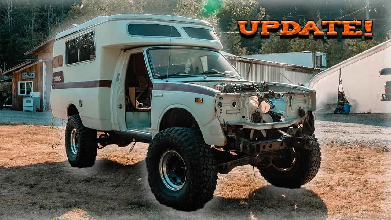 IT ROLLS! But does it run? 4x4 TOYOTA CHINOOK BUILD, will it be the ULTIMATE overland build?!