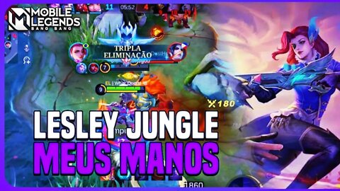 TESTEI A LESLEY DEPOIS DO BUFF NA JUNGLE E ISSO ACONTECEU KKKKKKKKKKK | MLBB