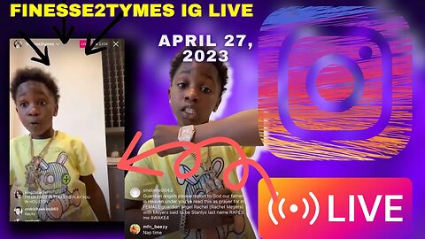 FINESSE2TYMES IG LIVE: Finesse2tymes’s Son King Gets Iced Out And Call Out 4pf Lil baby (27/04/23)