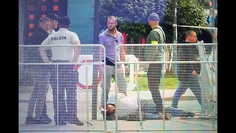 The first seconds after the assassination of the Slovak Prime Minister Robert