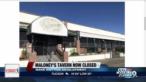 Maloney's Tavern officially closed, for now