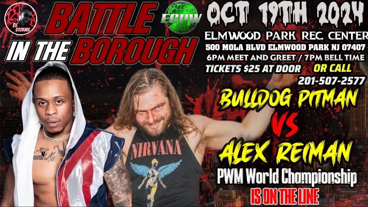 FULL MATCH: Reiman Vs Pittman - PWM World Title Match - Battle In The Borough Oct. 19th, 2024