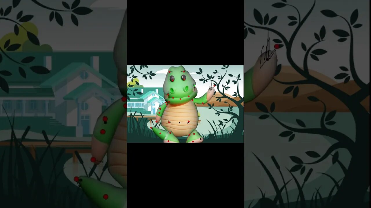 Funny Cute Crocodile Animation (more messed up) | Buaya joget | reaction
