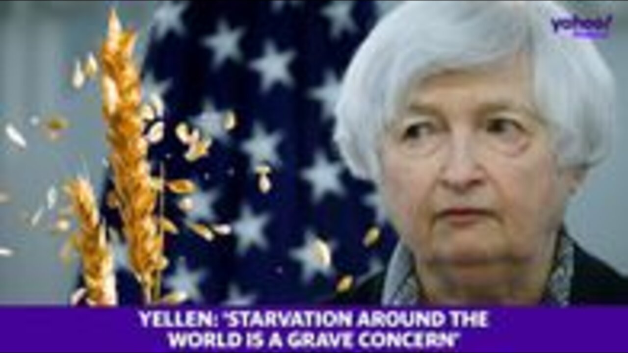 ‘Starvation around the world is a grave concern’ TREASURY SECRETARY Yellen