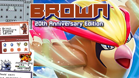 Pokemon Brown 20th Anniversary Edition - GB ROM Hack new region, 231 Pokémon, breathtaking buildings