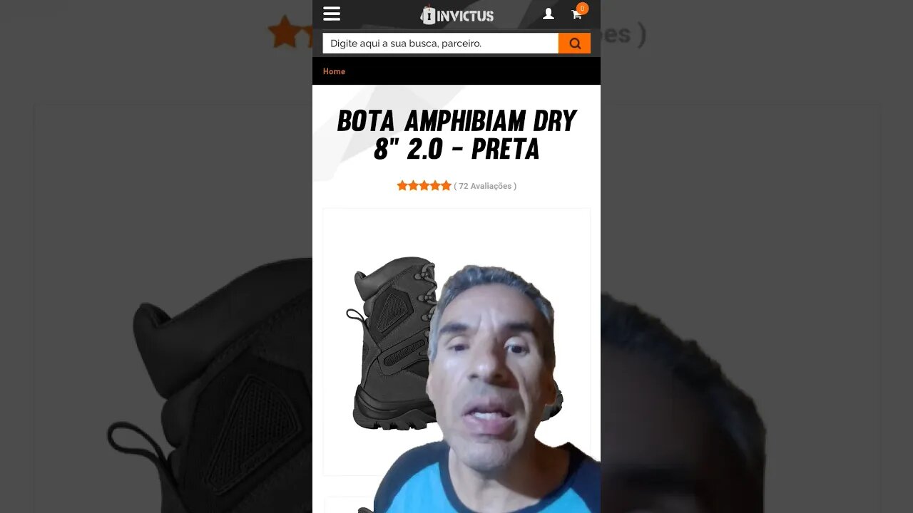 botas Invictus impermeáveis a chuva #compras #botas #selva #shorts #dicas