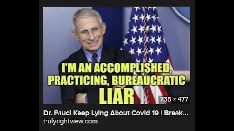 Liar liar liar Fauci lies Hydroxychloroquine doesn't work for Covird-19 in early 2020