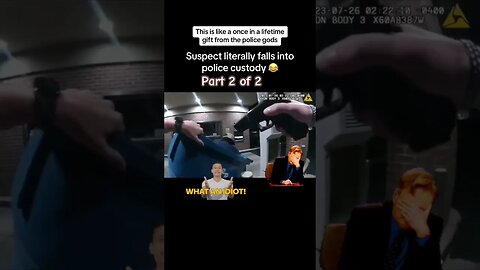 Suspect falls on police: caught in the act #police #funny #shorts #viral #fypシ #caughtoncamera