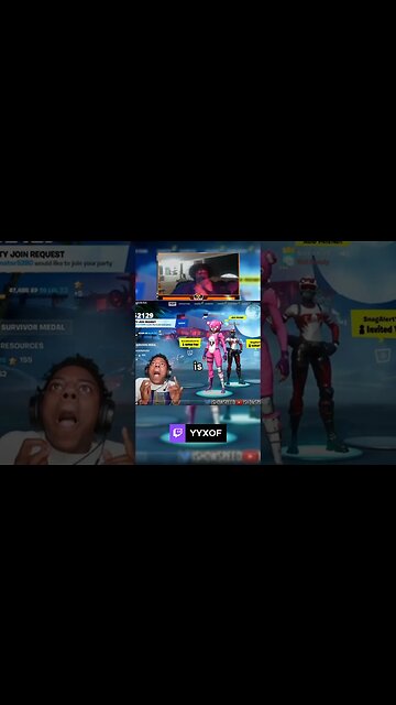 YYXOF finds iShowSpeed calling Nickeh30 SCARED on FORTNITE! #shorts