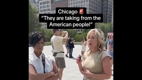 Captioned - Chicagoan said Harris and Walz take money away from Americans