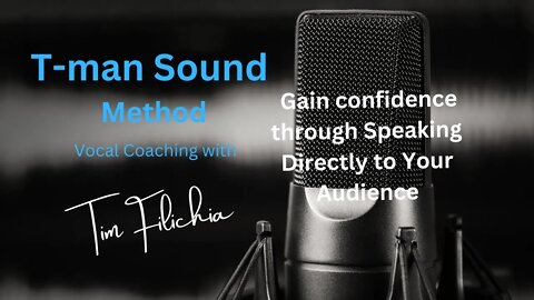 Gain Confidence through speaking or singing to your audience