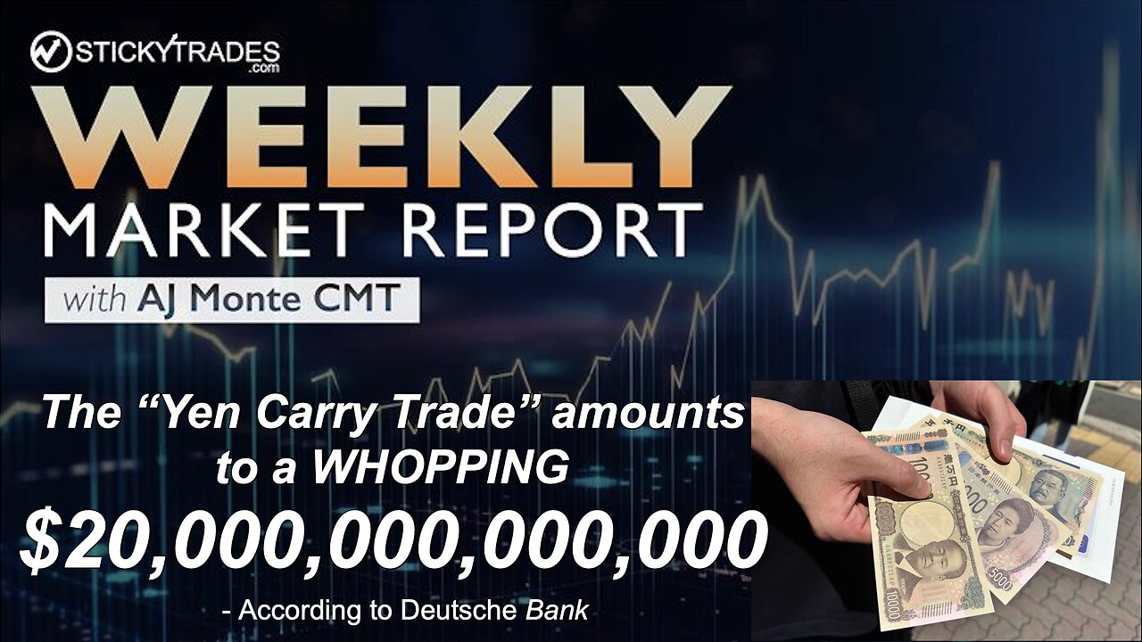 The Yen "Carry Trade" amounts to $20 Trillion - Weekly Market Report with AJ Monte CMT