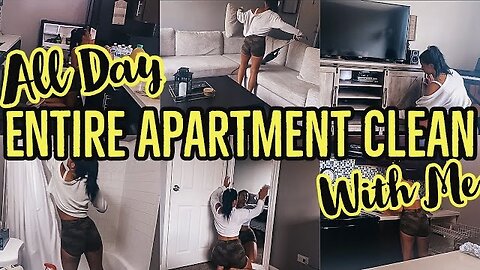 *ALL DAY* ENTIRE APARTMENT CLEAN WITH ME 2021 | EXTREME SPEED CLEANING MOTIVATION | ez tingz