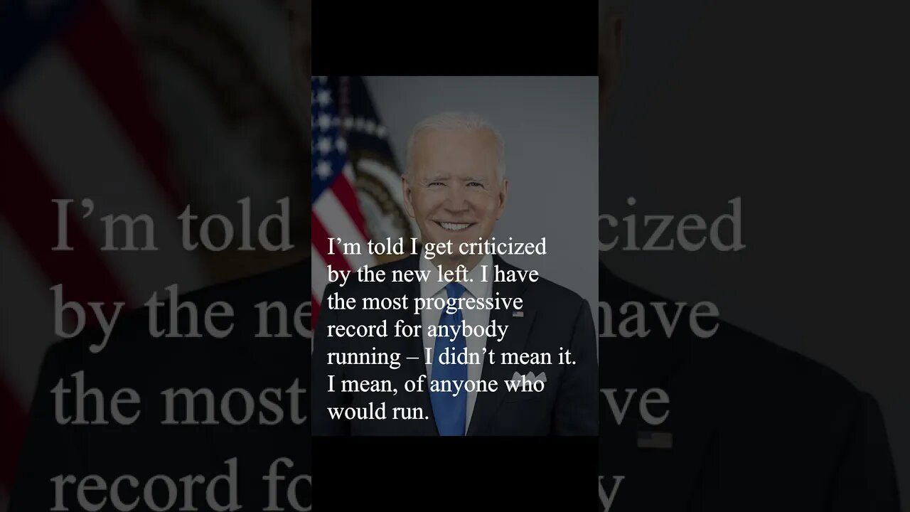 Joe Biden Quote - I was told I get criticized...