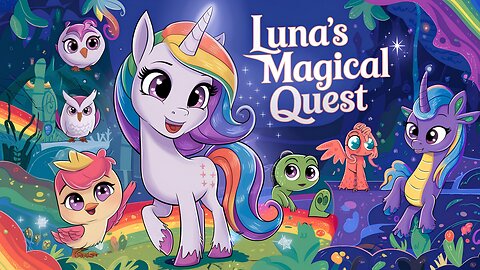 The Rainbow Unicorn Quest: Luna's Magical Adventure in Coloria