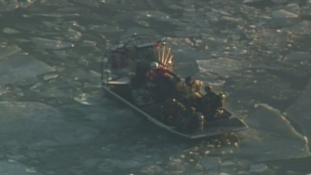 BREAKING: Search for man who fell through ice