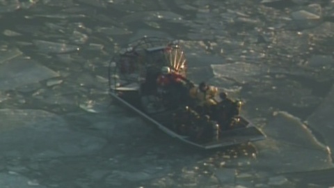 BREAKING: Search for man who fell through ice