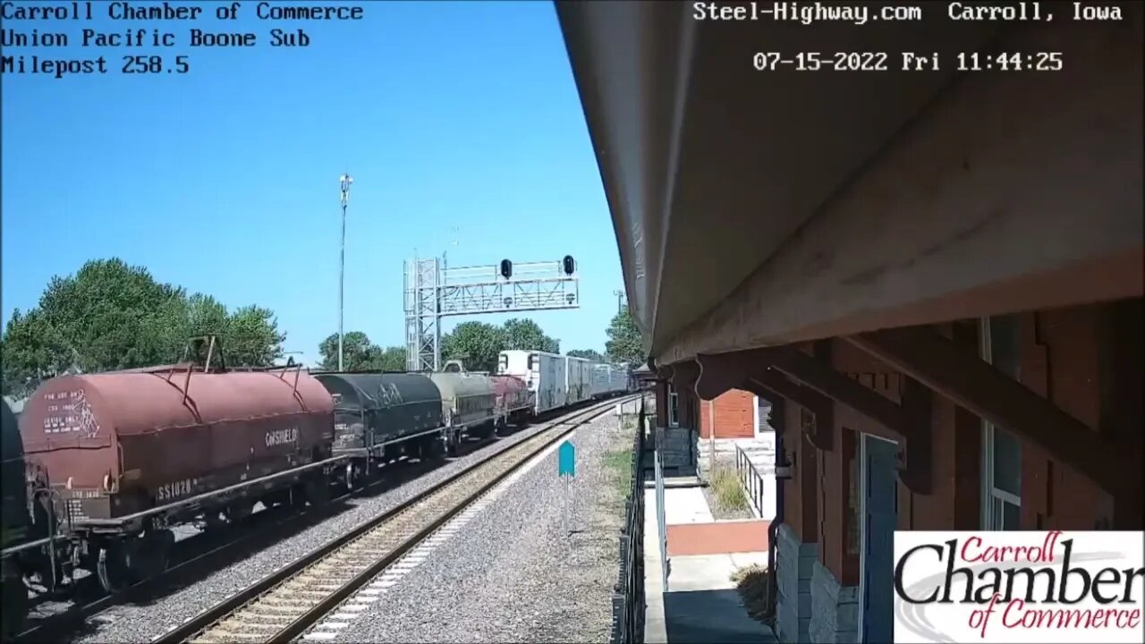 EB Manifest with NS 1070 in Carroll, IA on July 15, 2022 # Steel Highway #