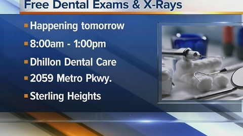 Free dental exams and X-rays at Dhillon Dental Care on Friday