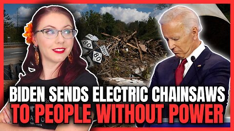 Biden Sends Electric Chainsaws To People Without Power