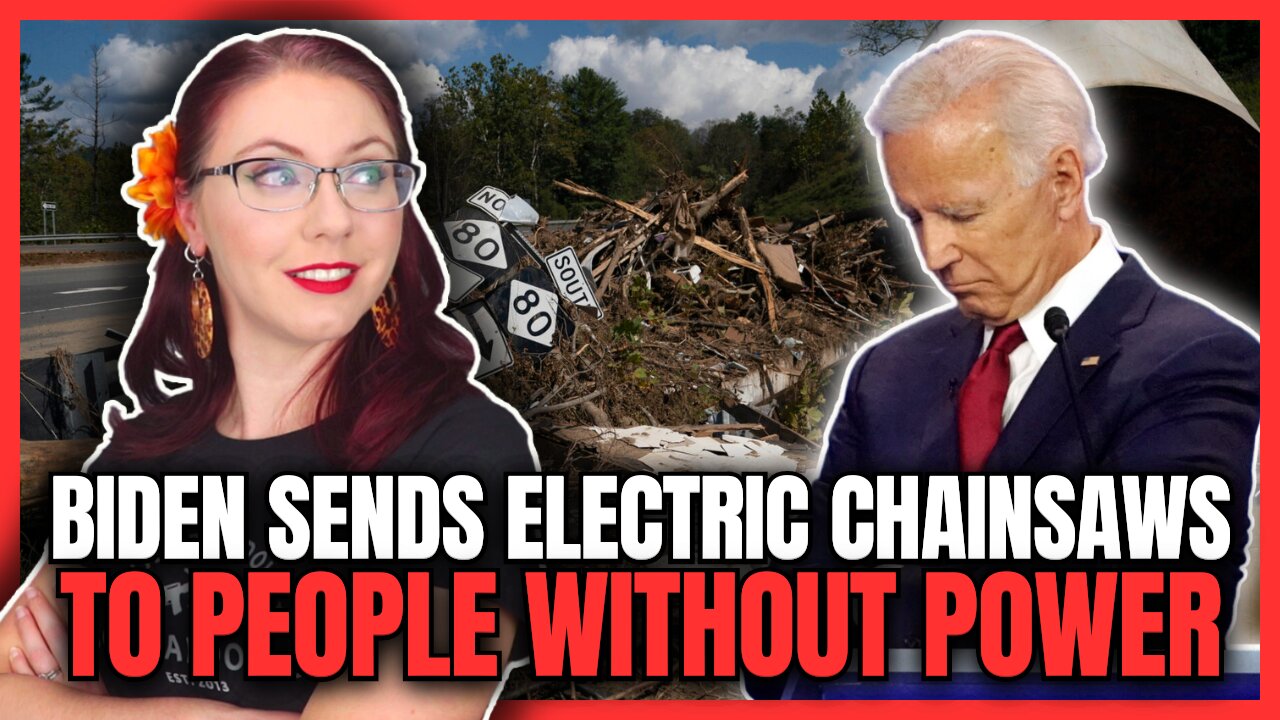 Biden Sends Electric Chainsaws To People Without Power
