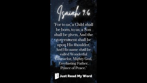 ISAIAH 9:6 | #Shorts